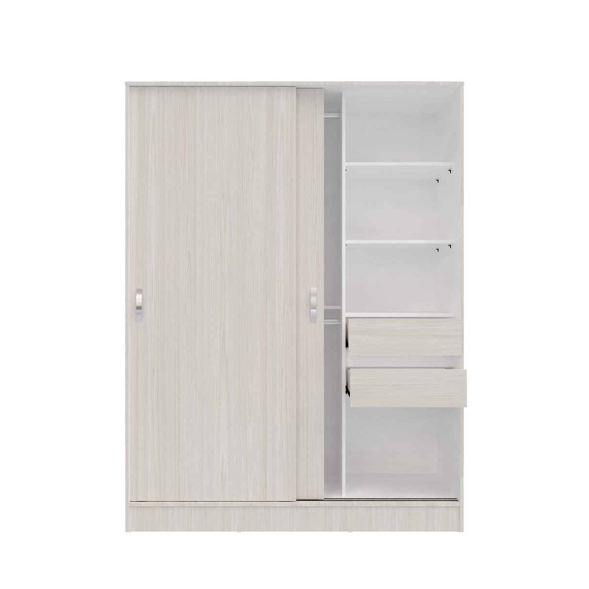 Closet Berlín Niebla y Blanco 150x200cm Con Dos Cajones - Closets | Bylmo