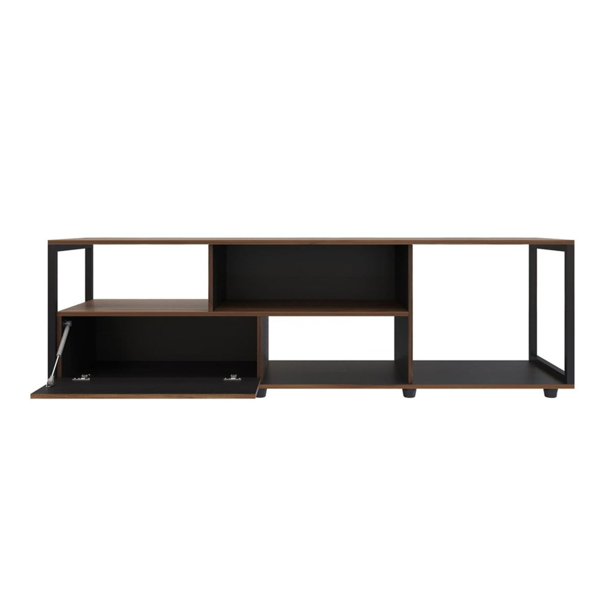 Mesa para TV Town Gales y Negro 180x55cm Para Tv Hasta 75 Pulgadas - Muebles de TV | Bylmo