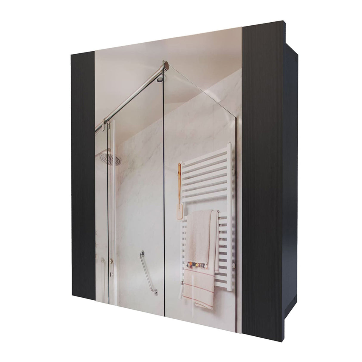 Gabinete de Baño Niki Wengue 43x48cm Rectangular Con Espejo - Gabinetes de Baño | Bylmo