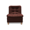 Poltrona Zeink Marron 70x90cm De Un Puesto Reclinable Con Patas