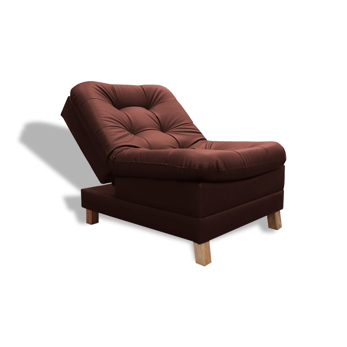 Poltrona Zeink Marron 70x90cm De Un Puesto Reclinable con Patas - Sofas y Poltronas | Bylmo