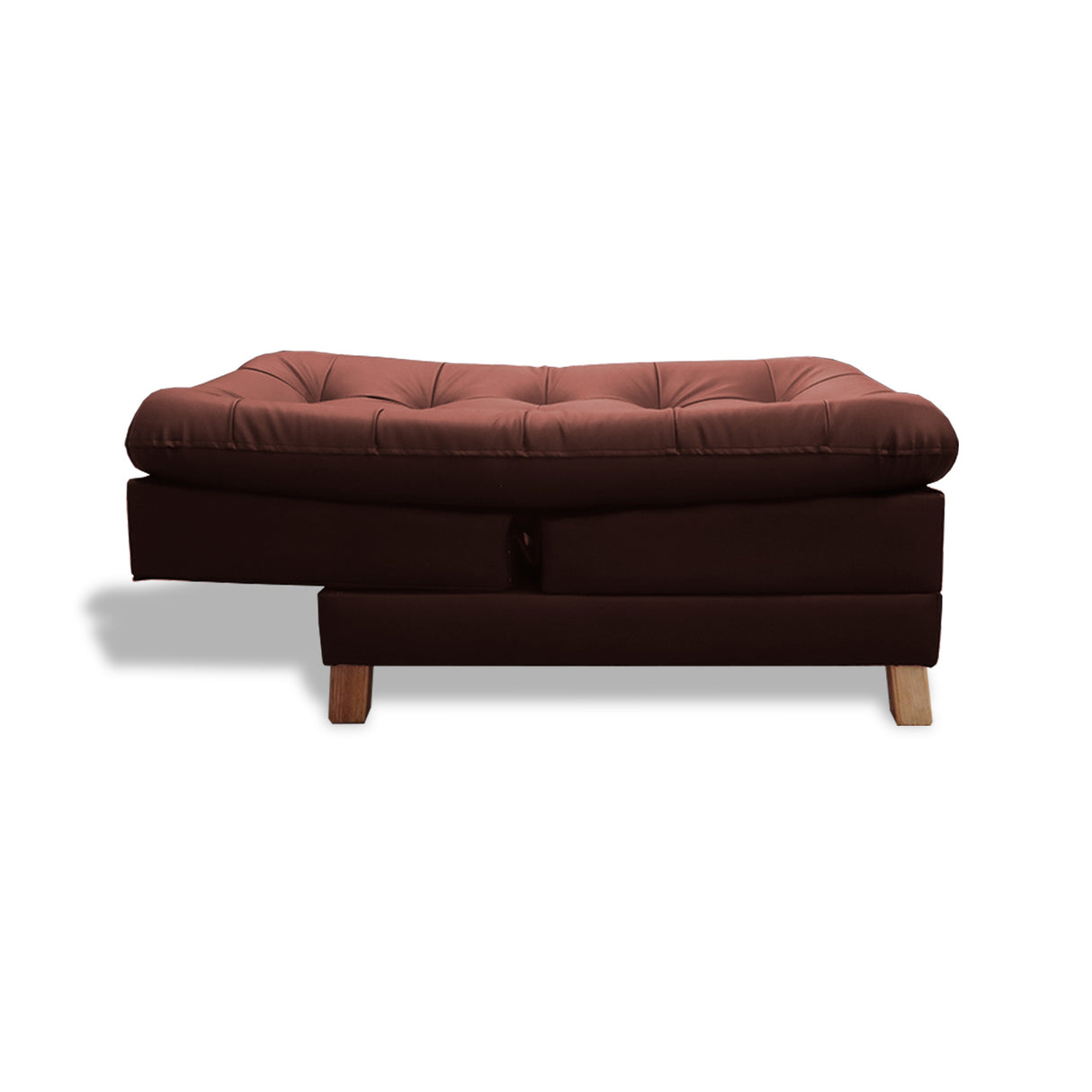 Poltrona Zeink Marron 70x90cm De Un Puesto Reclinable con Patas - Sofas y Poltronas | Bylmo
