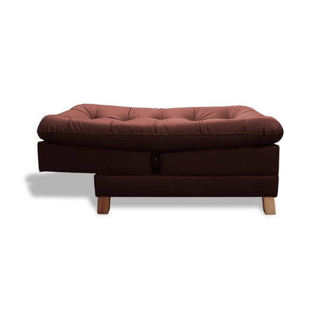 Poltrona Zeink Marron 70x90cm De Un Puesto Reclinable con Patas - Sofas y Poltronas | Bylmo