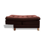 Poltrona Zeink Marron 70x90cm De Un Puesto Reclinable Con Patas