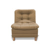 Poltrona Zeink Camel 70x90cm De Un Puesto Reclinable Con Patas