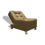 Poltrona Zeink Camel 70x90cm De Un Puesto Reclinable Con Patas