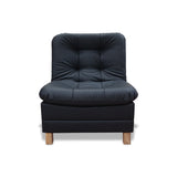 Poltrona Zeink Negro 70x90cm De Un Puesto Reclinable con Patas - Sofas y Poltronas | Bylmo