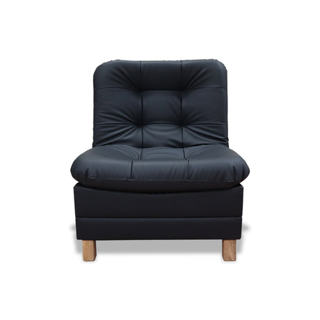 Poltrona Zeink Negro 70x90cm De Un Puesto Reclinable con Patas - Sofas y Poltronas | Bylmo