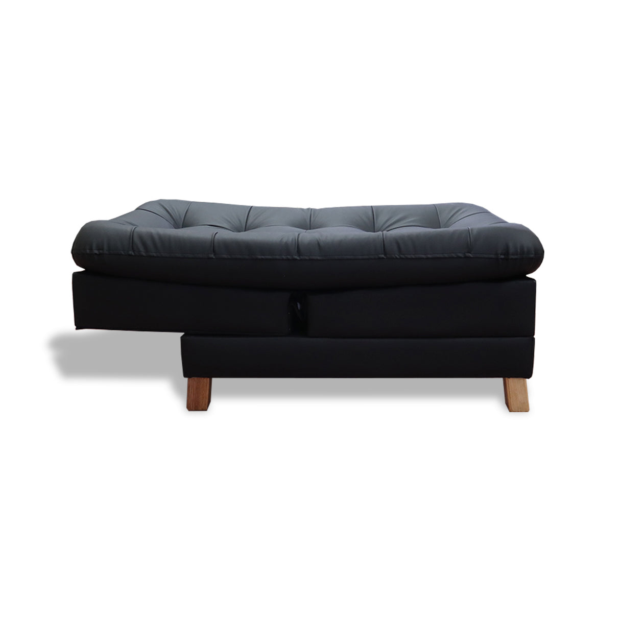 Poltrona Zeink Negro 70x90cm De Un Puesto Reclinable con Patas - Sofas y Poltronas | Bylmo