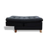 Poltrona Zeink Negro 70x90cm De Un Puesto Reclinable Con Patas