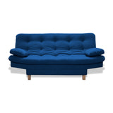 Sofá Cama Bakers Azul Petróleo 185x95cm De Tres Puestos Reclinable con Patas - Sofas y Poltronas | Bylmo