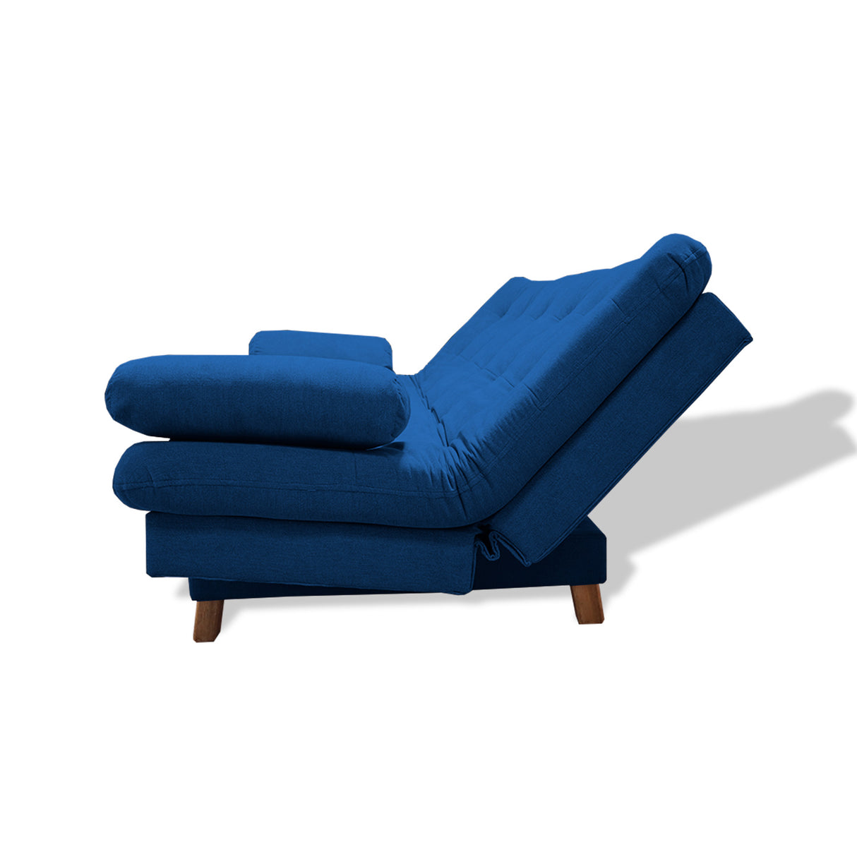 Sofá Cama Bakers Azul Petróleo 185x95cm De Tres Puestos Reclinable con Patas - Sofas y Poltronas | Bylmo