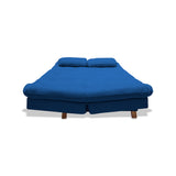 Sofá Cama Bakers Azul Petróleo 185x95cm De Tres Puestos Reclinable con Patas - Sofas y Poltronas | Bylmo