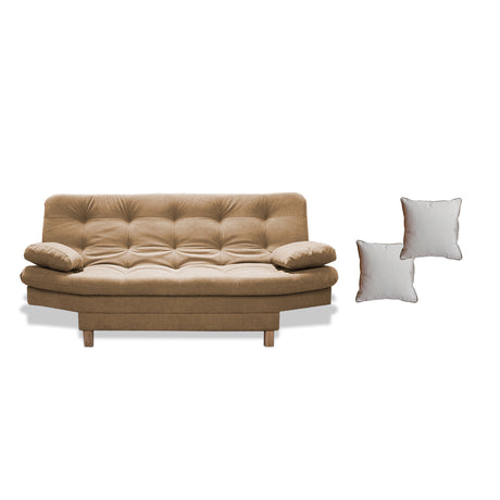 Sofá Cama Bakers Camel 185x95cm De Tres Puestos Reclinable con Patas - Sofas y Poltronas | Bylmo