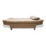 Sofá Cama Bakers Camel 185x95cm De Tres Puestos Reclinable Con Patas