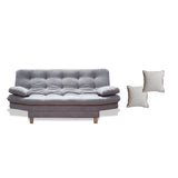 Sofá Cama Bakers Gris 185x95cm De Tres Puestos Reclinable con Patas - Sofas y Poltronas | Bylmo