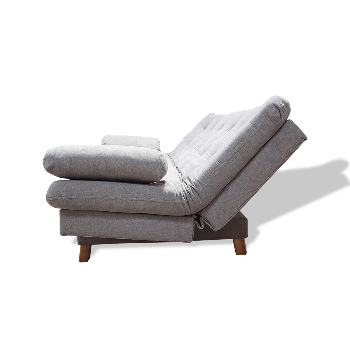 Sofá Cama Bakers Gris 185x95cm De Tres Puestos Reclinable con Patas - Sofas y Poltronas | Bylmo