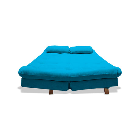 Sofá Cama Bakers Turquesa 185x95cm De Tres Puestos Reclinable con Patas - Sofas y Poltronas | Bylmo