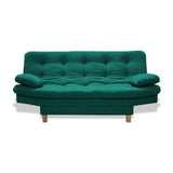Sofá Cama Bakers Verde 185x95cm De Tres Puestos Reclinable con Patas - Sofas y Poltronas | Bylmo