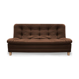 Sofá Cama Zeink Marron 185x95cm De Tres Puestos Reclinable con Patas - Sofas y Poltronas | Bylmo