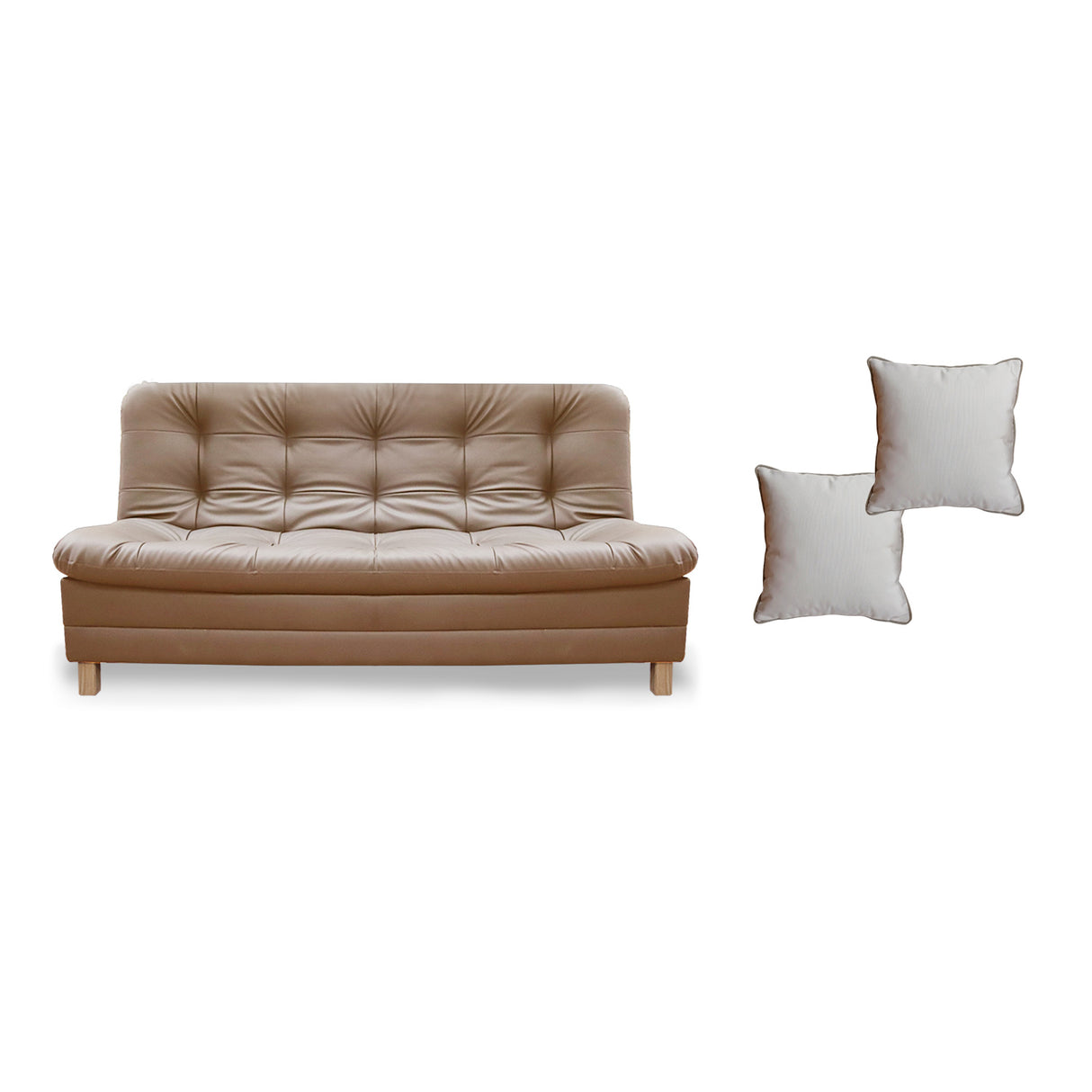 Sofá Cama Zeink Camel 185x95cm De Tres Puestos Reclinable con Patas - Sofas y Poltronas | Bylmo