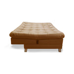 Sofá Cama Zeink Camel 185x95cm De Tres Puestos Reclinable Con Patas