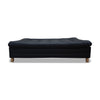 Sofá Cama Zeink Negro 185x95cm De Tres Puestos Reclinable Con Patas