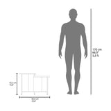 Mesa de Centro Wema Eco Wengue 60x42.2cm Rectangular - MESAS DE CENTRO | Bylmo