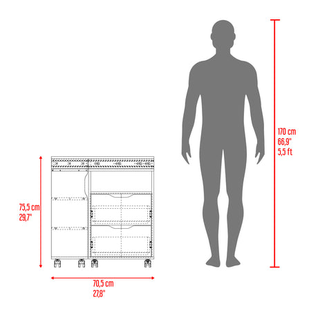 Escritorio Extensible San Diego Fresno Europeo 70.5x75.5cm Con Archivador - ESCRITORIOS | Bylmo