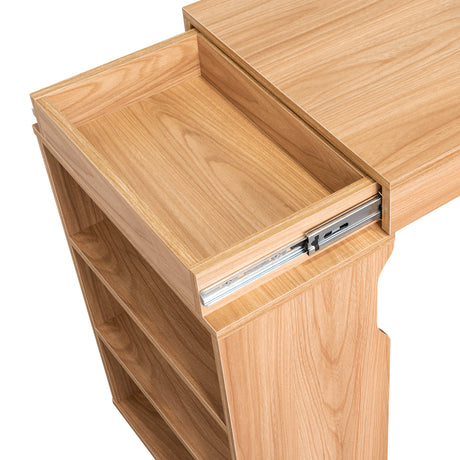 Escritorio Extensible San Diego Fresno Europeo 70.5x75.5cm Con Archivador - ESCRITORIOS | Bylmo