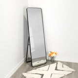 Espejo Letty Negro 48x160cm Rectangular De Piso o Pared - ESPEJOS DE PISO | Bylmo