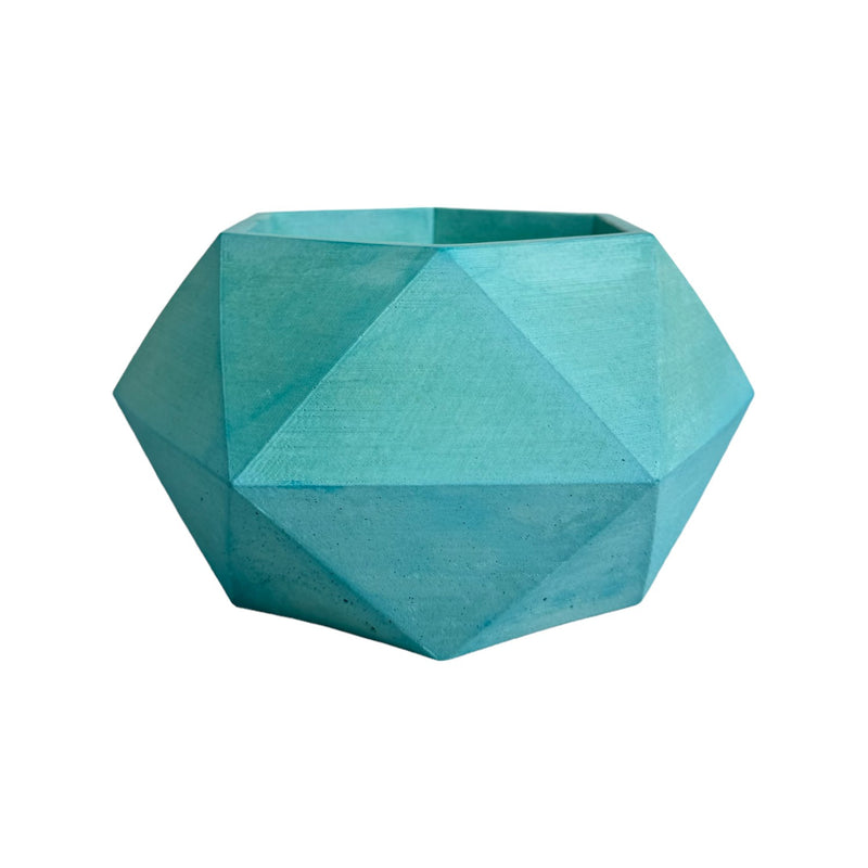 Matera De Mesa Mediana Adara Aguamarina 18x10.5cm Hexagonal