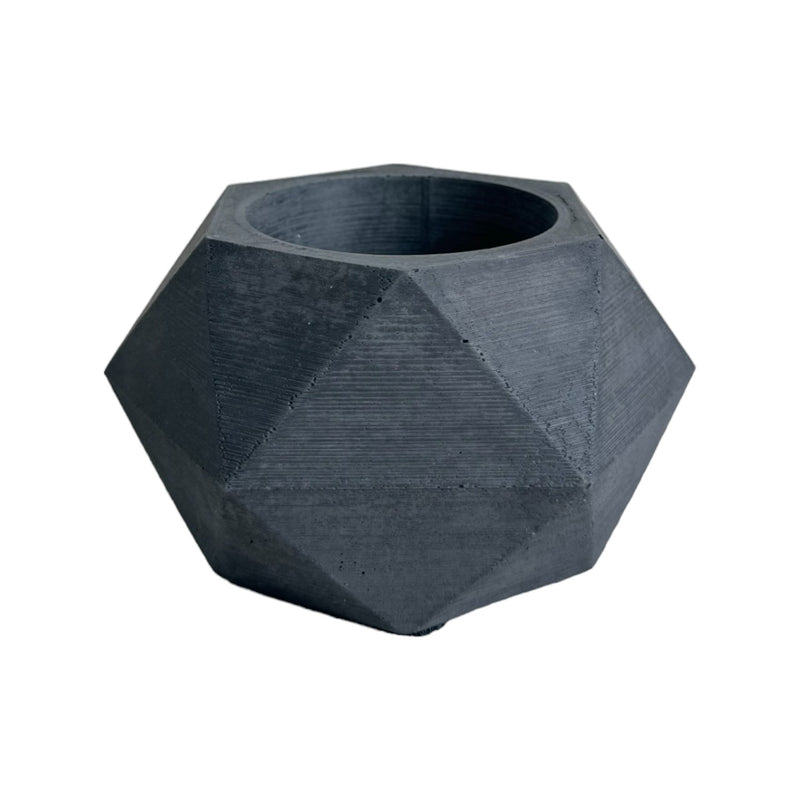 Matera De Mesa Pequeña Adara Petty Negro 11x6.5cm Hexagonal