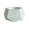 Matera De Mesa Pequeña Jade Blanco 14x6.5cm Hexagonal