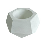 Matera de mesa Pequeña Jade Blanco 14x6.5cm Hexagonal - MATERAS Y MACETAS | Bylmo