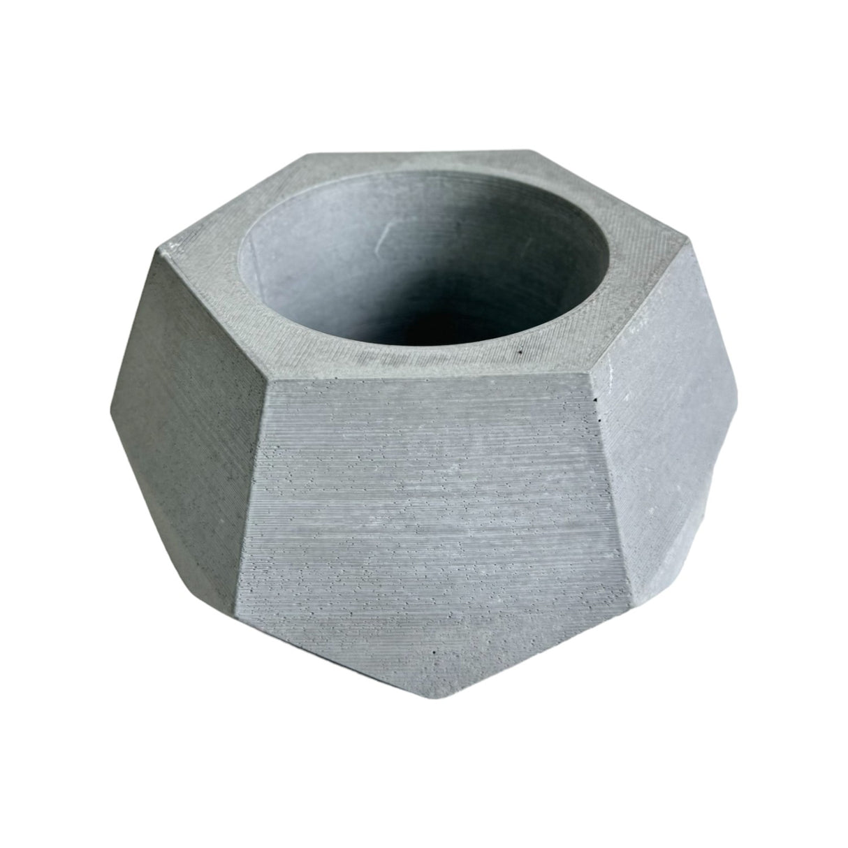 Matera de mesa Pequeña Jade Gris 14x6.5cm Hexagonal - MATERAS Y MACETAS | Bylmo