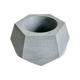 Matera de mesa Pequeña Jade Gris 14x6.5cm Hexagonal - MATERAS Y MACETAS | Bylmo