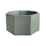 Matera De Mesa Mediana Terrario Verde Oliva 18x8.5cm Hexagonal