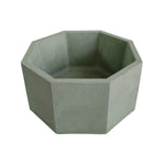 Matera De Mesa Mediana Terrario Verde Oliva 18x8.5cm Hexagonal