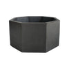 Matera De Mesa Mediana Terrario Negro 18x8.5cm Hexagonal