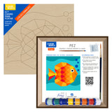 Kit Cuadro para Pintar Pez 24x24cm en MDF - CUADROS | Bylmo