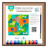 Kit Cuadro Para Pintar Perro Salchicha 24x24cm En Mdf