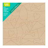 Kit Cuadro para Pintar Perro Salchicha 24x24cm en MDF - CUADROS | Bylmo