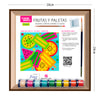 Kit Cuadro Para Pintar Frutas Y Paletas 24x24cm En Mdf