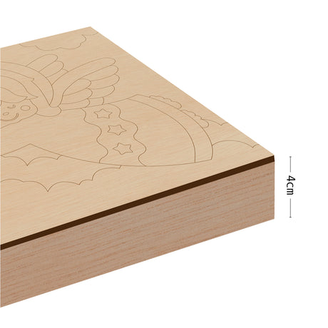 Kit Cuadro para Pintar Ángel de la Guarda 24x24cm en MDF - CUADROS | Bylmo