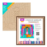Kit Cuadro para Pintar Virgen de Guadalupe 24x24cm en MDF - CUADROS | Bylmo