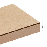 Kit Cuadro para Pintar Virgen de Guadalupe 24x24cm en MDF - CUADROS | Bylmo