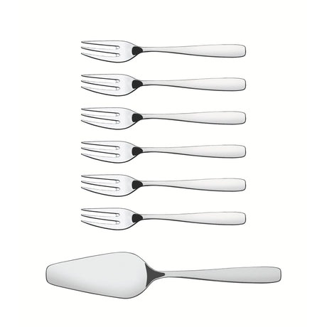 Juego de Tenedores de Pastel Amazonas Acero 47x1.8cm De 7 Piezas - CUBIERTOS | Bylmo