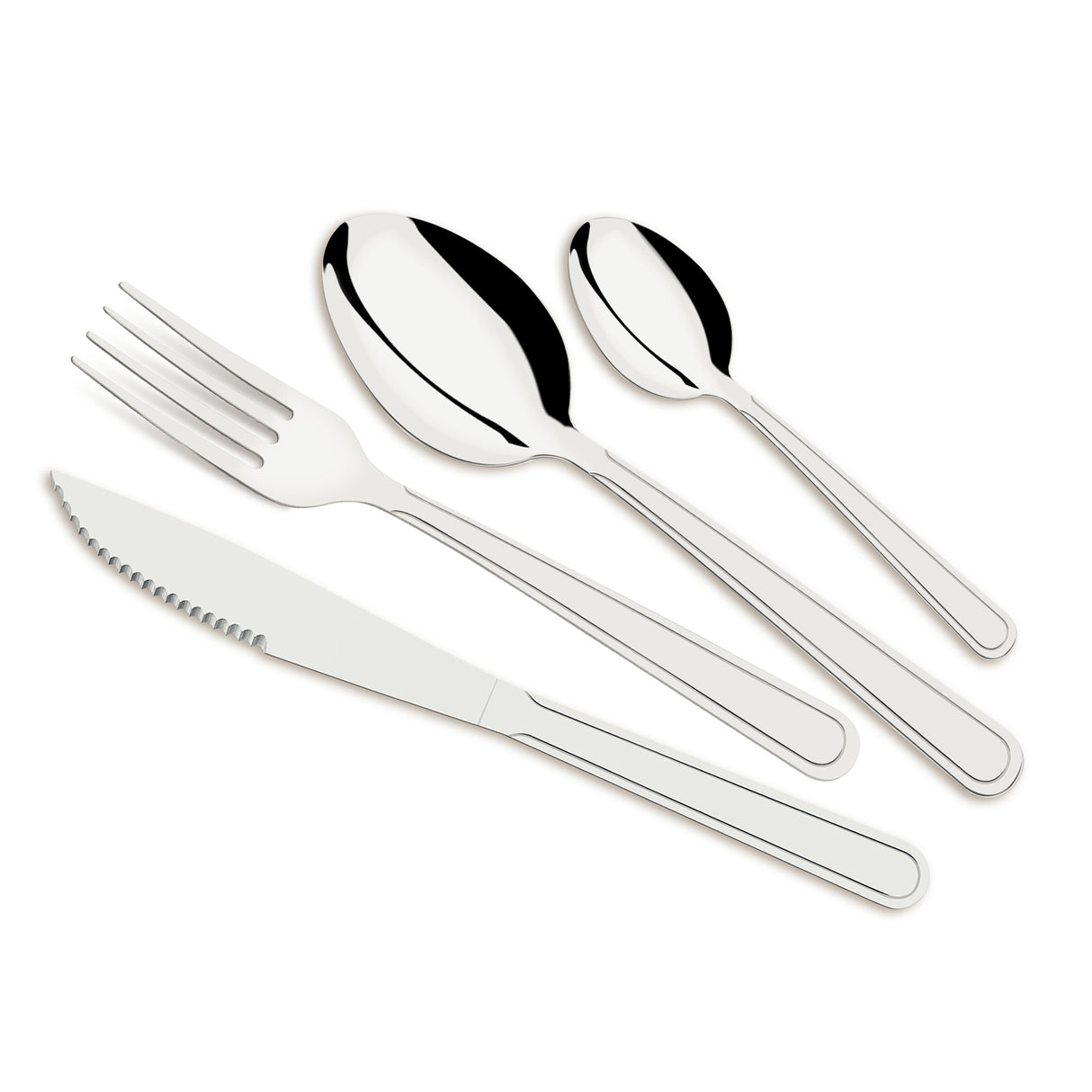 Juego de Cubiertos Búzios Acero 17x32.5cm De 24 Piezas - CUBIERTOS | Bylmo