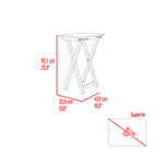 Mesa Auxiliar Plegable Otis Fresno Europeo 48.5x66cm Cuadrado